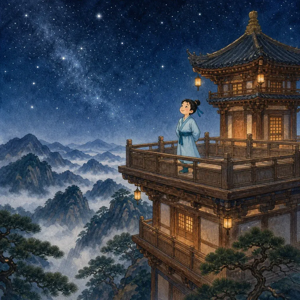 夜宿山寺封面