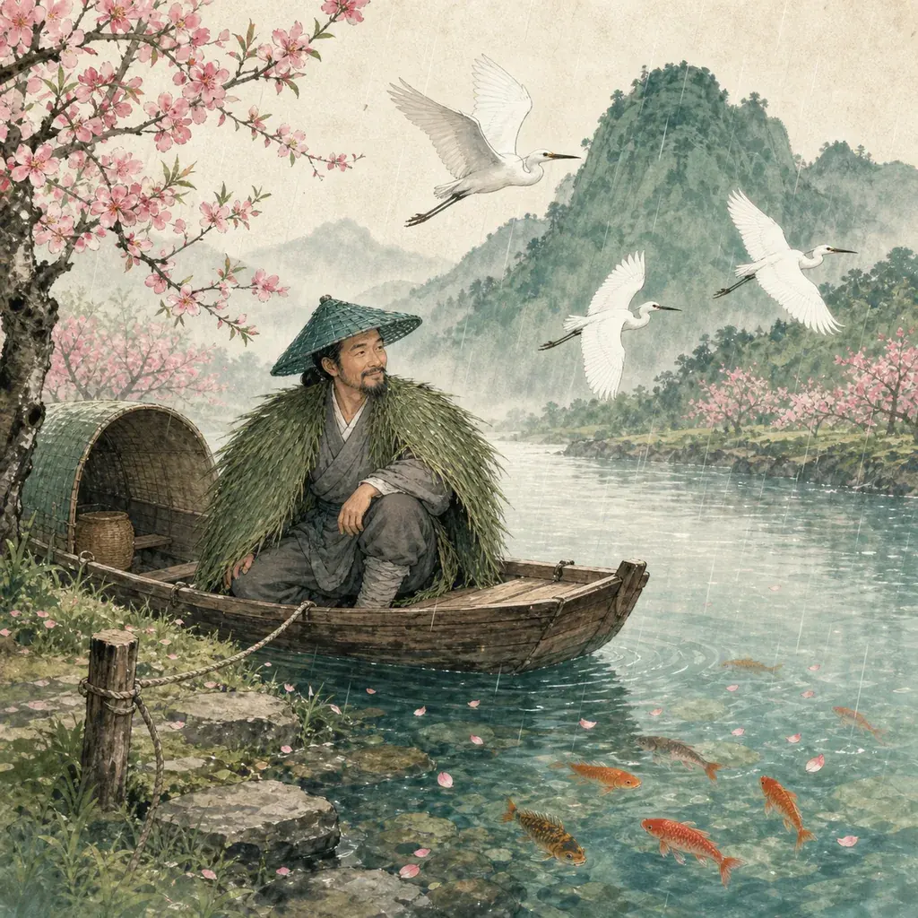 渔歌子·西塞山前白鹭飞封面